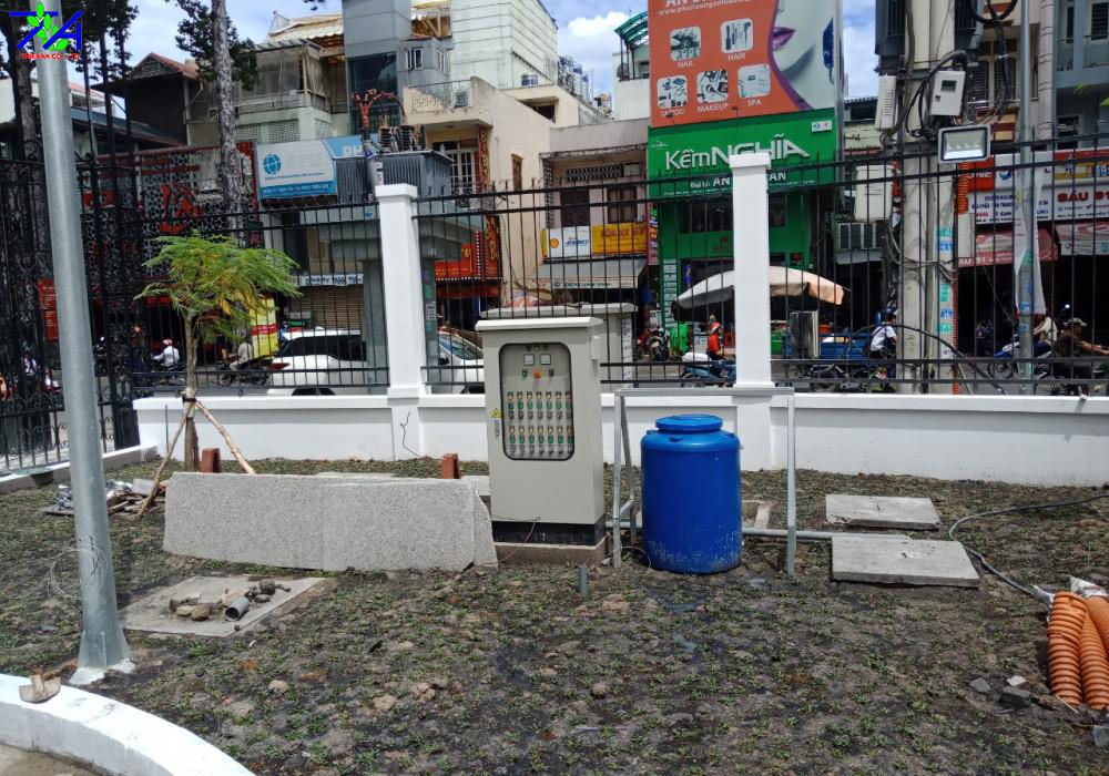 Hệ thống xử lý nước thải sinh hoạt 20M3 trường Đại Học Sài Gòn số 4 Nguyễn Trãi Q5, Tp HCM